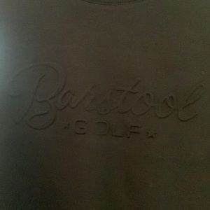 NWT UNRL barstool golf black crew neck sweatshirt